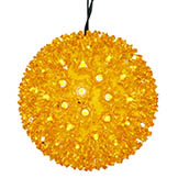 7.5 inch Indoor/Outdoor Starlight Sphere: 100 Gold LEDs