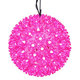 7.5 inch Indoor/Outdoor Starlight Sphere: 100 Pink LEDs