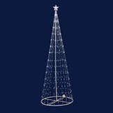 4 foot x 24 inch In/Outdoor LED Light Show Tree: Clear Lights