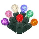 34 foot G12 Berry LED Green Light Strand - 4 inch spacing: 100 Multi-Color Lights