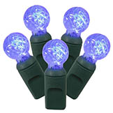 34 foot G12 Berry LED Green Light Strand - 4 inch spacing: 100 Blue Lights