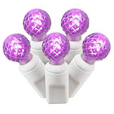 34 foot G12 Berry LED White Light Strand - 4 inch spacing: Purple Lights