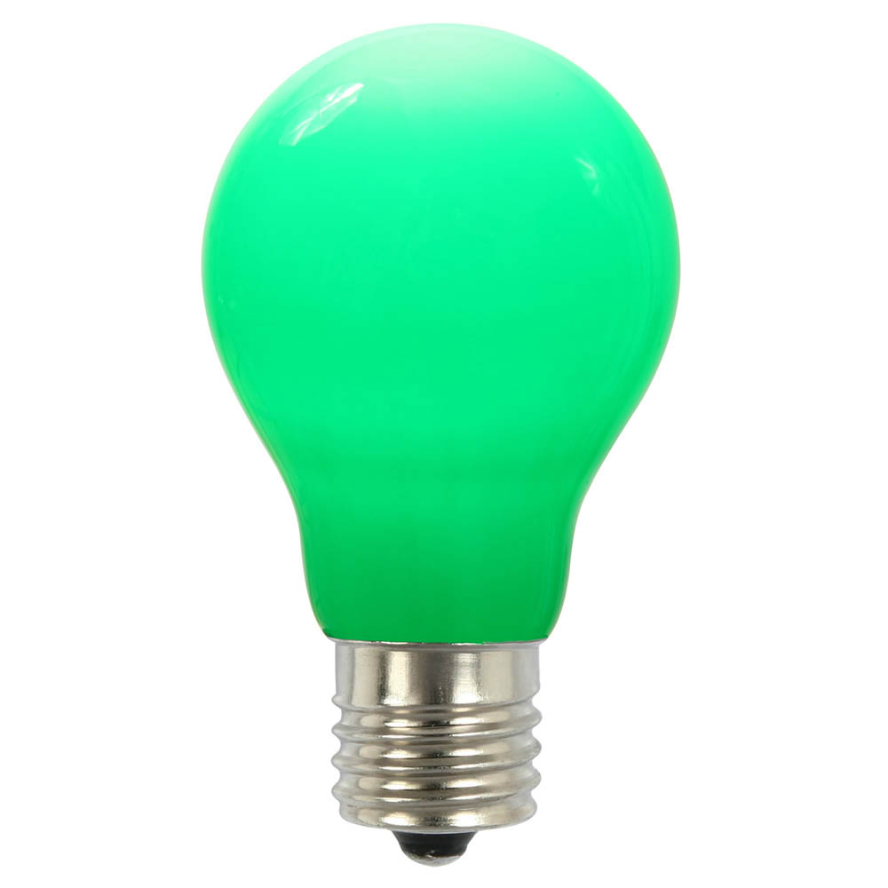 A19 LED Green Ceramic Replacement Bulb with E26 Base: 25,000 HRS | XA19C04