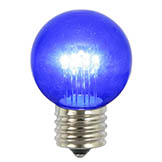 G50 LED Blue Glass Bulb with E26 Base (Set of 5)