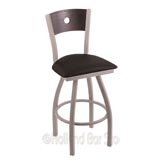 XL830 25 inch Voltaire Swivel Counter Heavy Duty Stool w/ Extra Wide Cushion Seat
