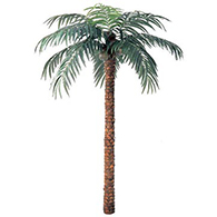 Coconut indoor artificial palm trees